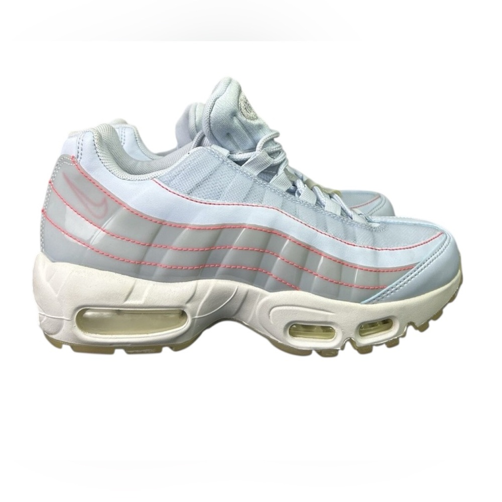 Nike Air Max 95 SE Womens 9 Half Blue Summit White Off Shoes 918413-400